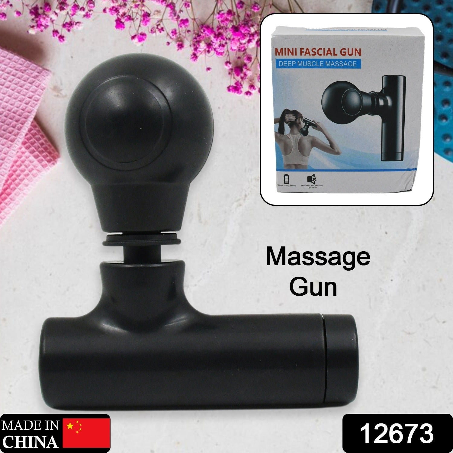 Black Mini Pocket Size Massager, Full Body Massager, Cordless One Button Operation for Body Pain & Relaxation Black Mini Pocket Size Massager, Full Body Massager, Cordless One Button Operation for Body Pain & Relaxation